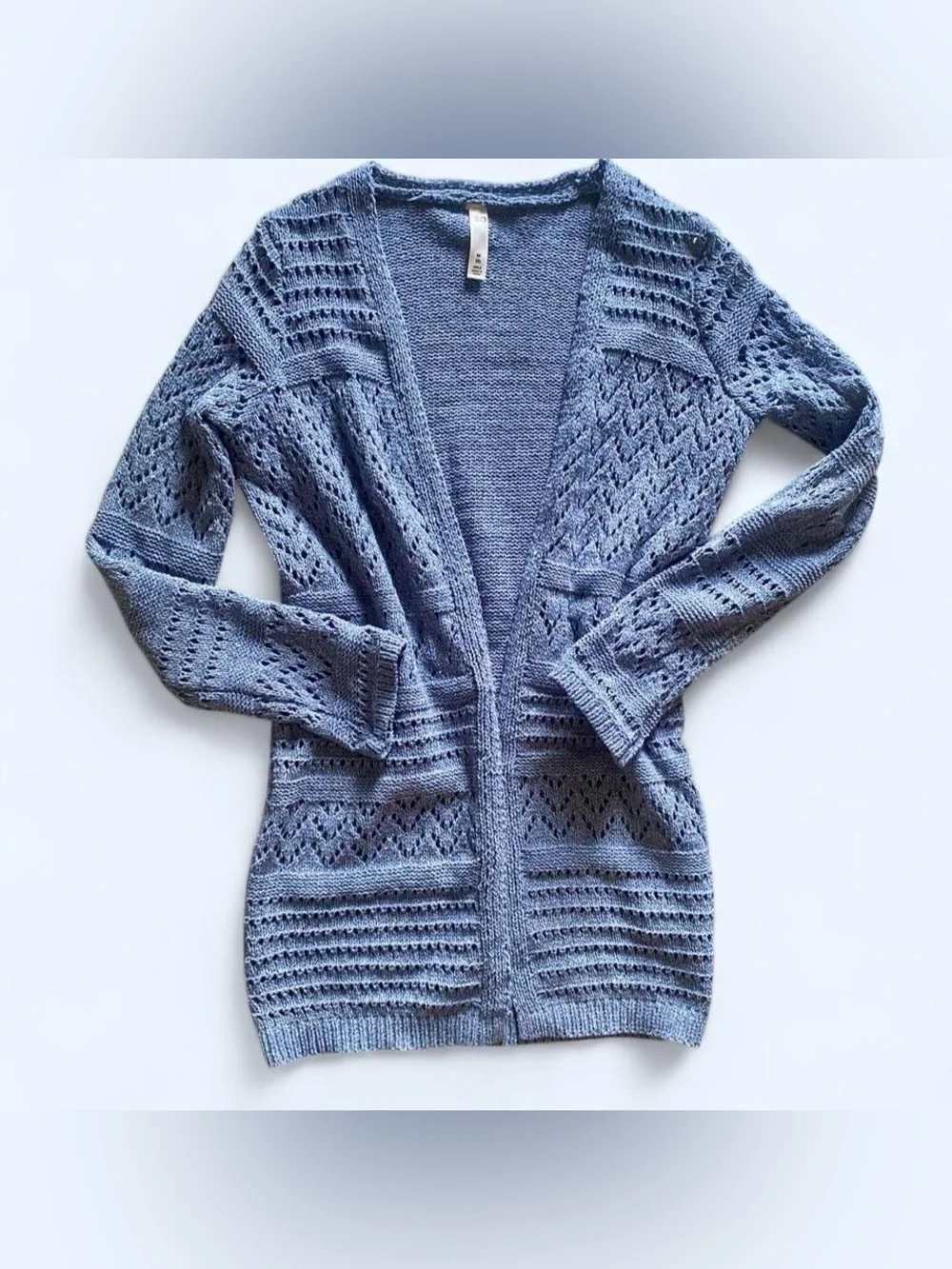 Blue cardigan